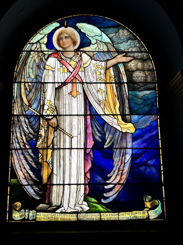 Bigelow Memorial Window:  Angel Measuring the City