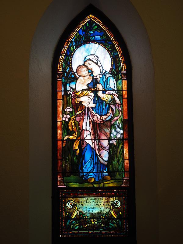 Peck Memorial Window:  Madonna and Child