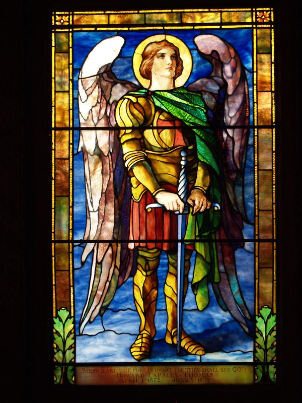 Thomas Memorial Window:  St. Michael Archangel