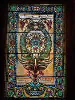 North Carolina, Asheville, The Cathedral of All Souls, Biltmore: Holmes Memorial Window:  Which Temple Ye Are