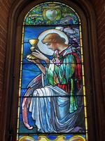 North Carolina, Asheville, The Cathedral of All Souls, Biltmore: Cheesborough Memorial Window:  Angel Presenting the Wine
