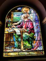 New York, New York City, Manhattan, St. Michael's Church: Williams Memorial Window:  Luke, the Beloved Physician