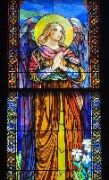 New York, Cooperstown, Christ Episcopal Church: Dunbar Memorial Window:  Angel of Praise