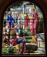 New York, Troy, Oakwood Cemetery, Gardner Earl Memorial Chapel and Crematorium: St. Paul Preaching at Athens