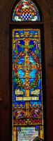 Florida, Hibernia, St. Margaret's Episcopal Church: Fleming Memorial Window:  jeweled cross
