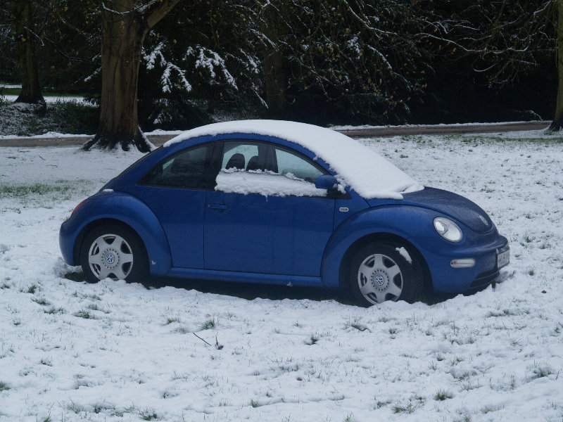 Volkswagen Beetle, Trinity College Backs, Cambridge, England