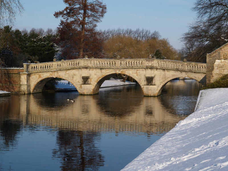bridge, Clare College, Cambridge, England