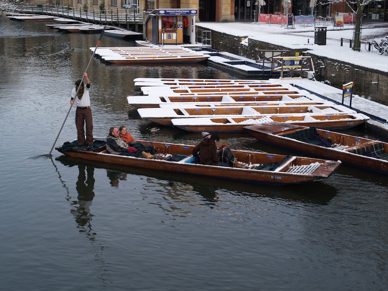 punting, Cam, Quayside, Cambridge, England