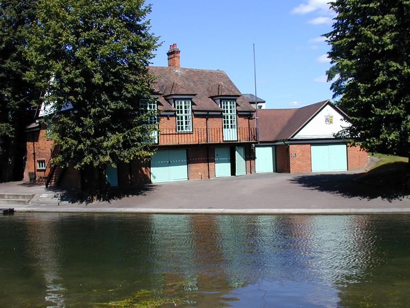 Gonville and Caius College: Cam: boathouse (W.M. Fawcett)
