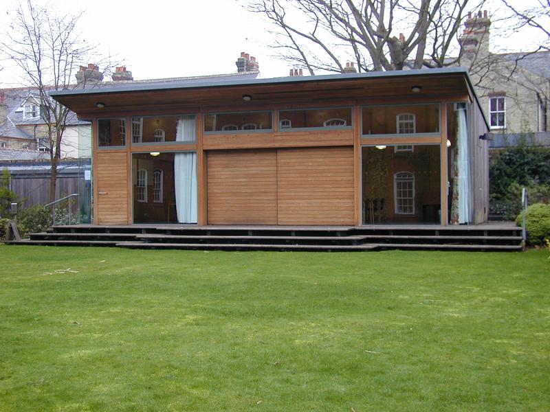 Hughes Hall: Wollaston Road: garden building (Shillam and Smith)