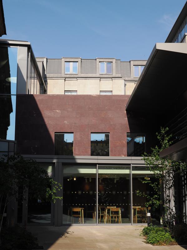 St Catharine's College: Chapel Court: dining hall (Gort Scott)