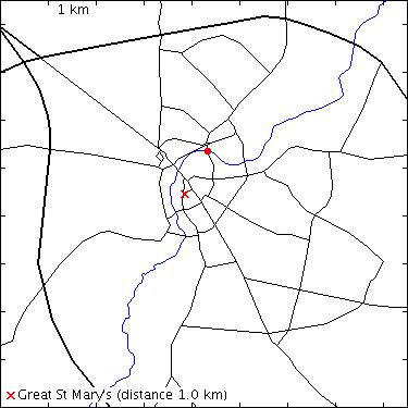 map for Victoria Avenue: bridge