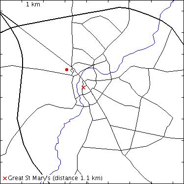 map for St Edmund's College: Mount Pleasant: Brian Heap Building