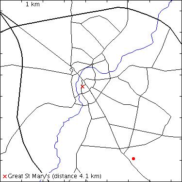 map for Field Way: 1B