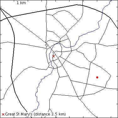 map for St Bede's School: Birdwood Road: Sports Hall