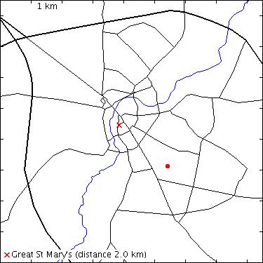 map for Clifton Road: Rustat House (was Camtec Centre)