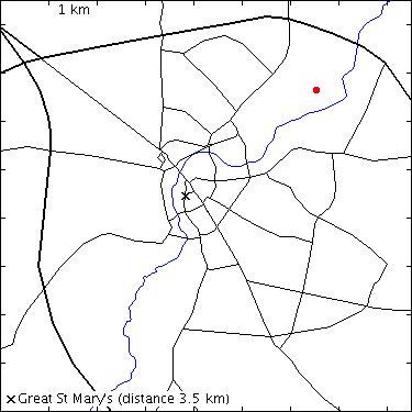 map for Chesterton Sidings