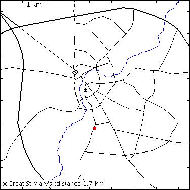 map for Trumpington Road: Nuffield Health