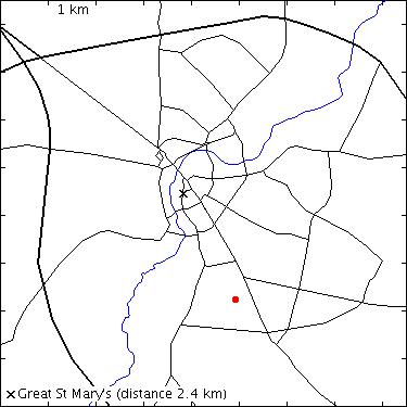 map for Homerton College: Hills Road: Harrison House
