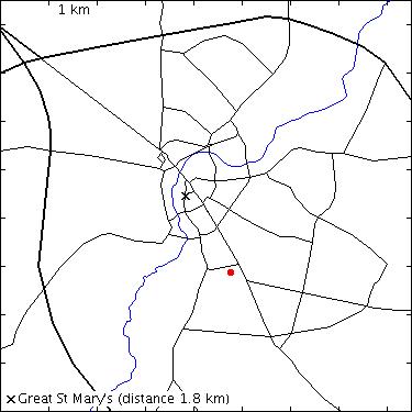 map for Shaftesbury Road: Hornbeam House