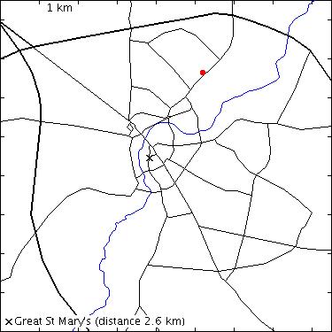 map for Middleton Close: 7