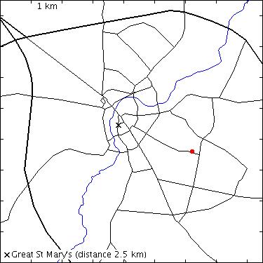 map for Mill Road: Cambridge Central Mosque