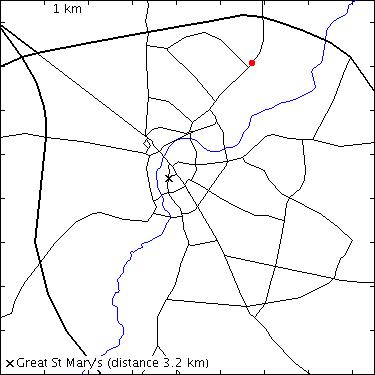 map for Milton Road: Lovell Lodge