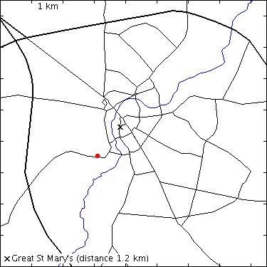map for St Mark's Court: 12-24