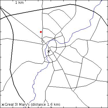 map for Histon Road: Greengates Court, 149B