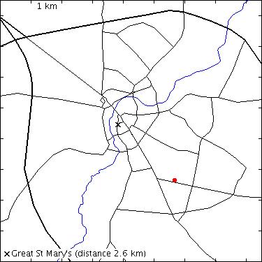 map for Cherry Hinton Road: Old Swiss Laundry, 149
