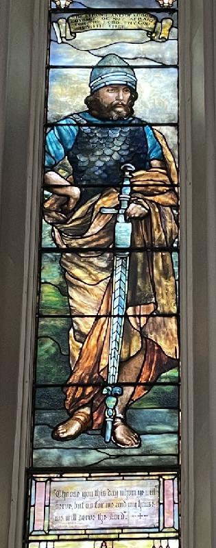 McKinley Memorial Window:  Joshua