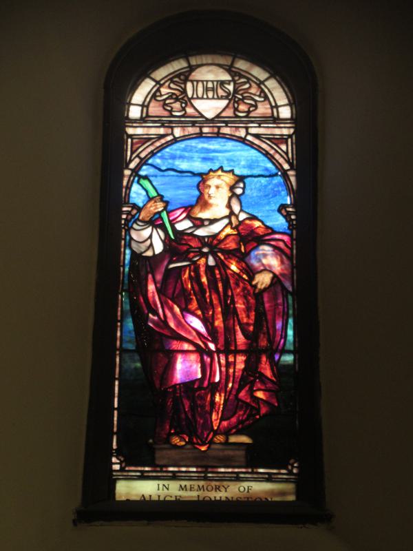 Johnston Memorial Window:  St. Barbara