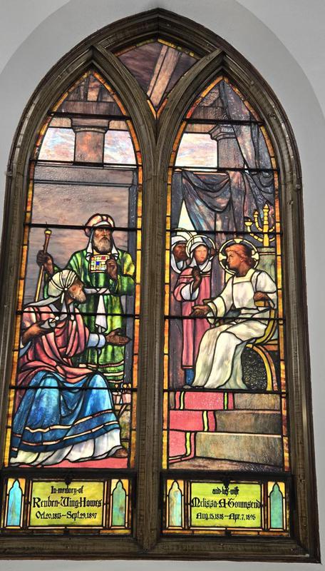 Howes Memorial Window:  Disputation with the Doctors