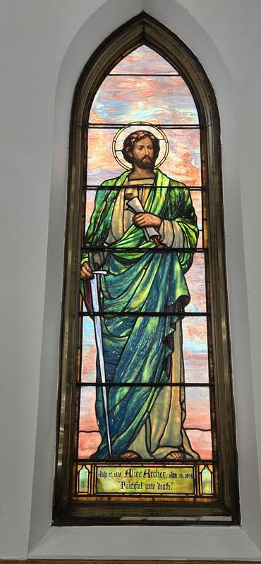 Archer Memorial Window:  St. Paul