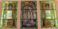 Kunhardt Memorial Window:  The Angel of Life Lifting the Veil from the Mortal