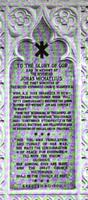 Michaëlius Memorial Tablet:  glass mosaic tablet