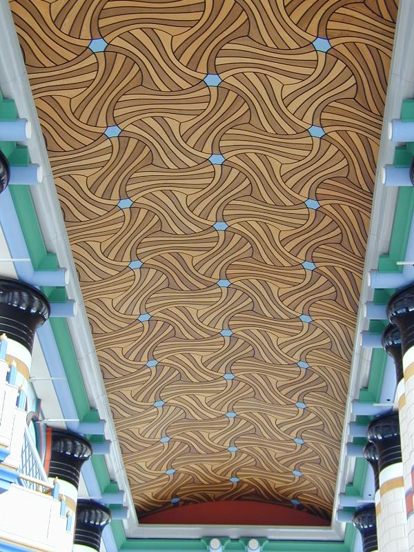 Cambridge, England: Judge Institute: ceiling (1991-1995, architect John Outram Associates)