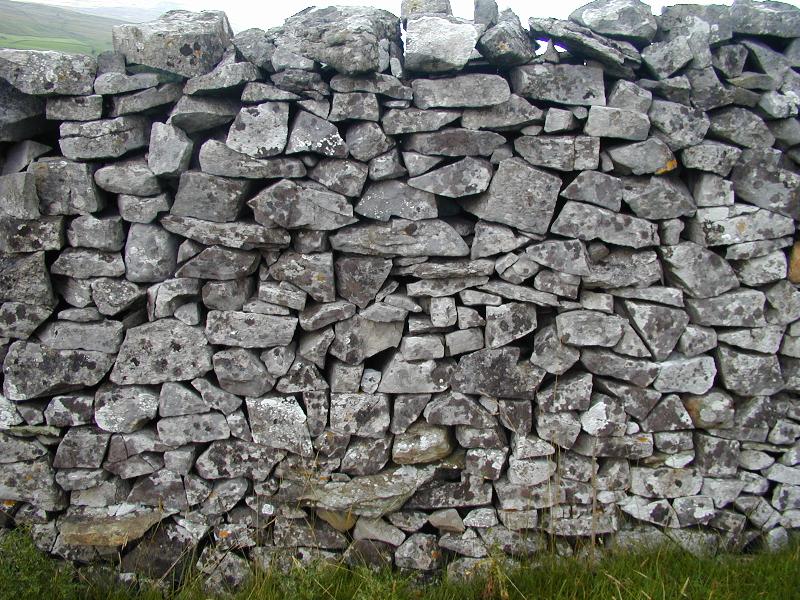 Horton in Ribblesdale, England: dry stone wall
