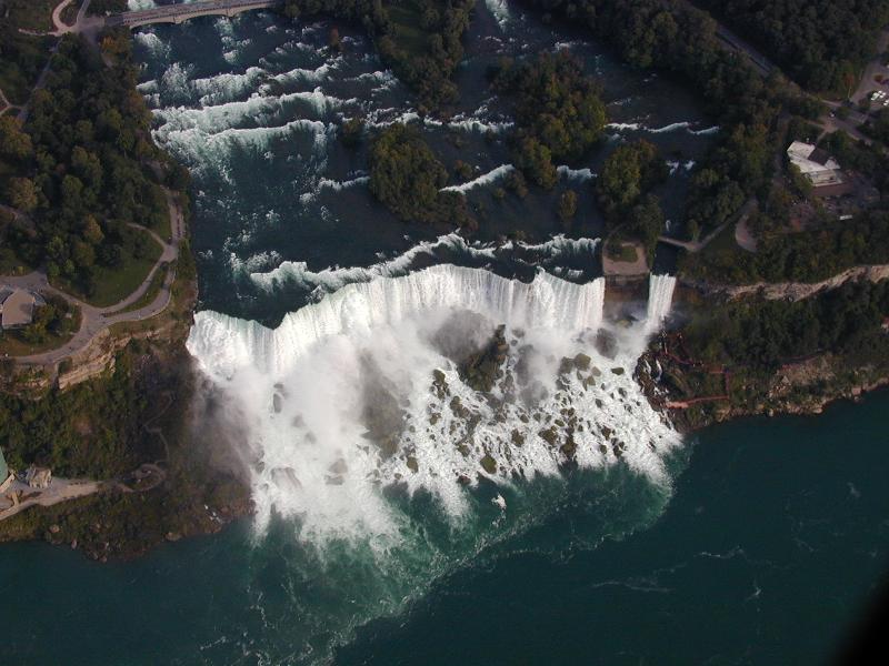 Niagara Falls, New York (NY): American Falls: aerial view