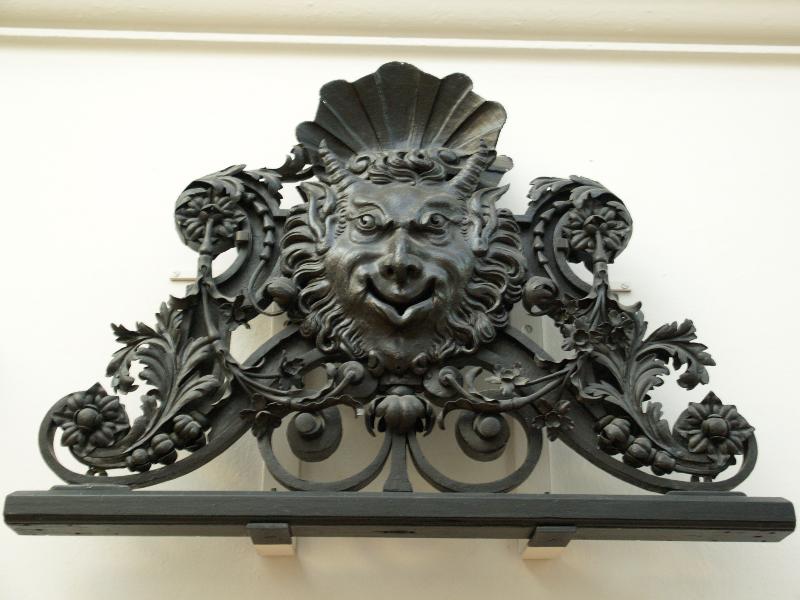 London, England: Victoria and Albert Museum: screen ironwork (1689-1692, Fountain Garden, Hampton Court Palace, by Jean Tijou)