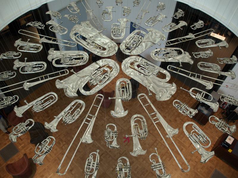 London, England: Victoria and Albert Museum: Breathless (2001, Cornelia Parker)