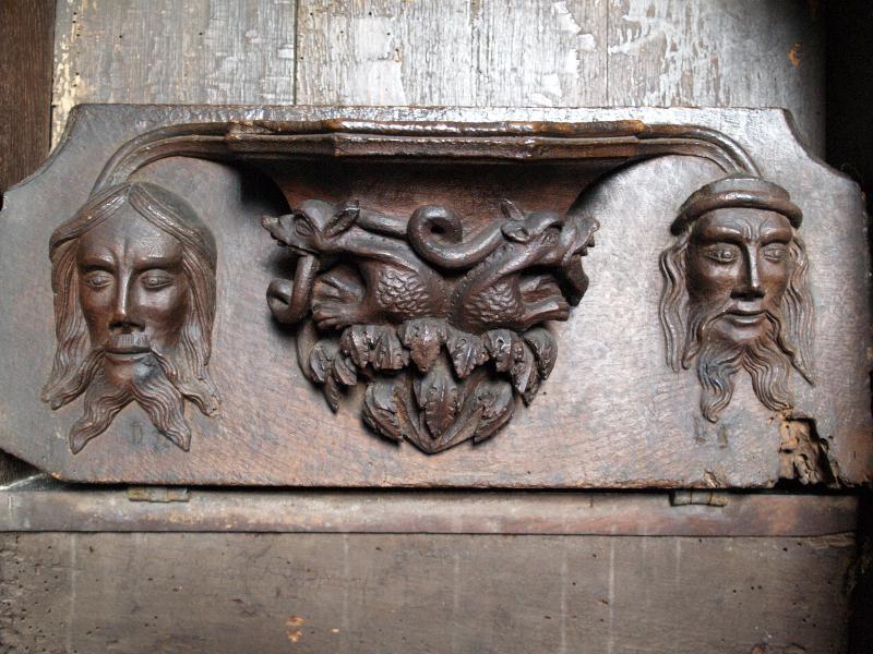 Higham Ferrers, England: Parish Church of St Mary the Virgin: misericord (around 1425)