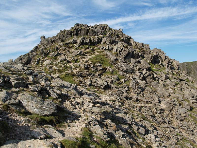 Patterdale, England: Helvellyn: rocks near Striding Edge