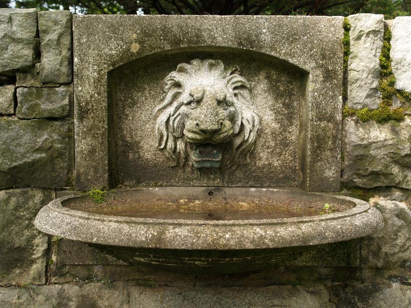 Northampton, Massachusetts (MA): Child's Park: lion water fountain