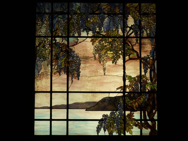 New York City, NY: Metropolitan Museum of Art: View of Oyster Bay (c1905, Tiffany Studios, New York City)