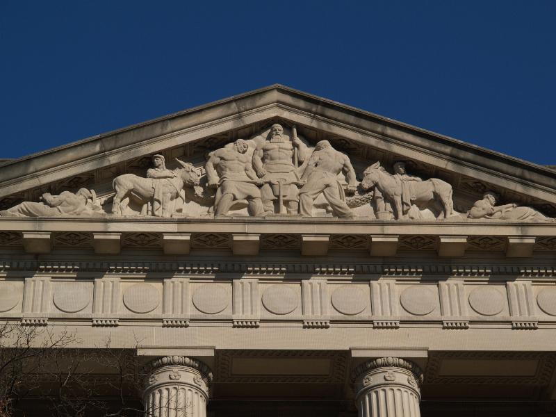 Washington, DC: Department of Commerce (15th Street NW): pediment (1934, James Earle Fraser)