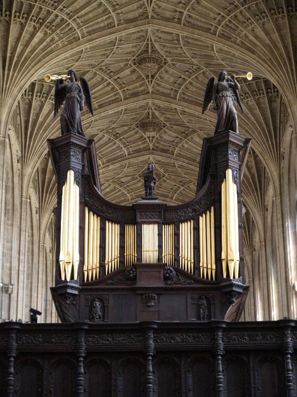 Cambridge, England: King's College: chapel organ