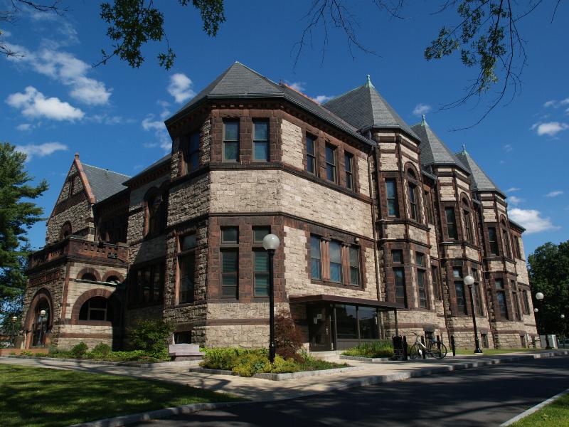 Northampton, Massachusetts (MA): Forbes Library: view (1894, William C. Brocklesby)