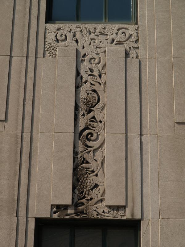 Buffalo, New York (NY): West Swan Street: grape vine decoration