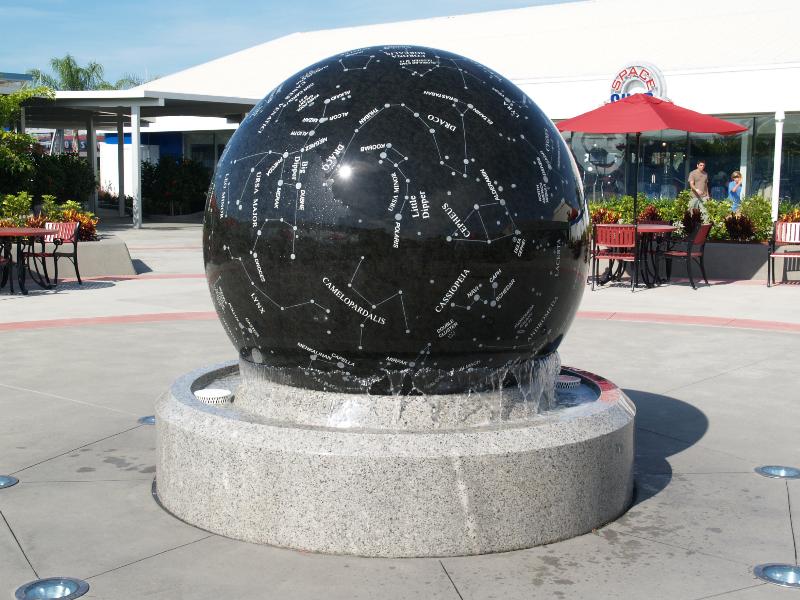 Kennedy Space Center, Florida (FL): Visitor Complex: constellation fountain